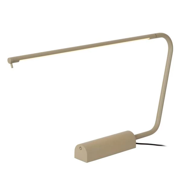 Lucide MADISON - Bureaulamp - LED Dim to warm - 1x6,5W 2600K/2800K - Taupe - detail 3